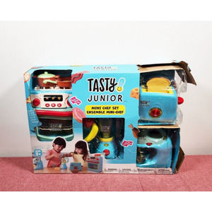 Tasty Junior Kitchen Learning Toy Set Turquoise and Blue